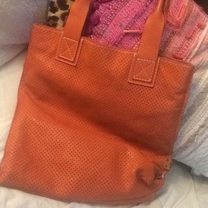 Leather Sofia c leather tote